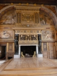 Fontainebleau, salle de Bal d'Henri II. Celle du palais de Binche devait lui ressembler